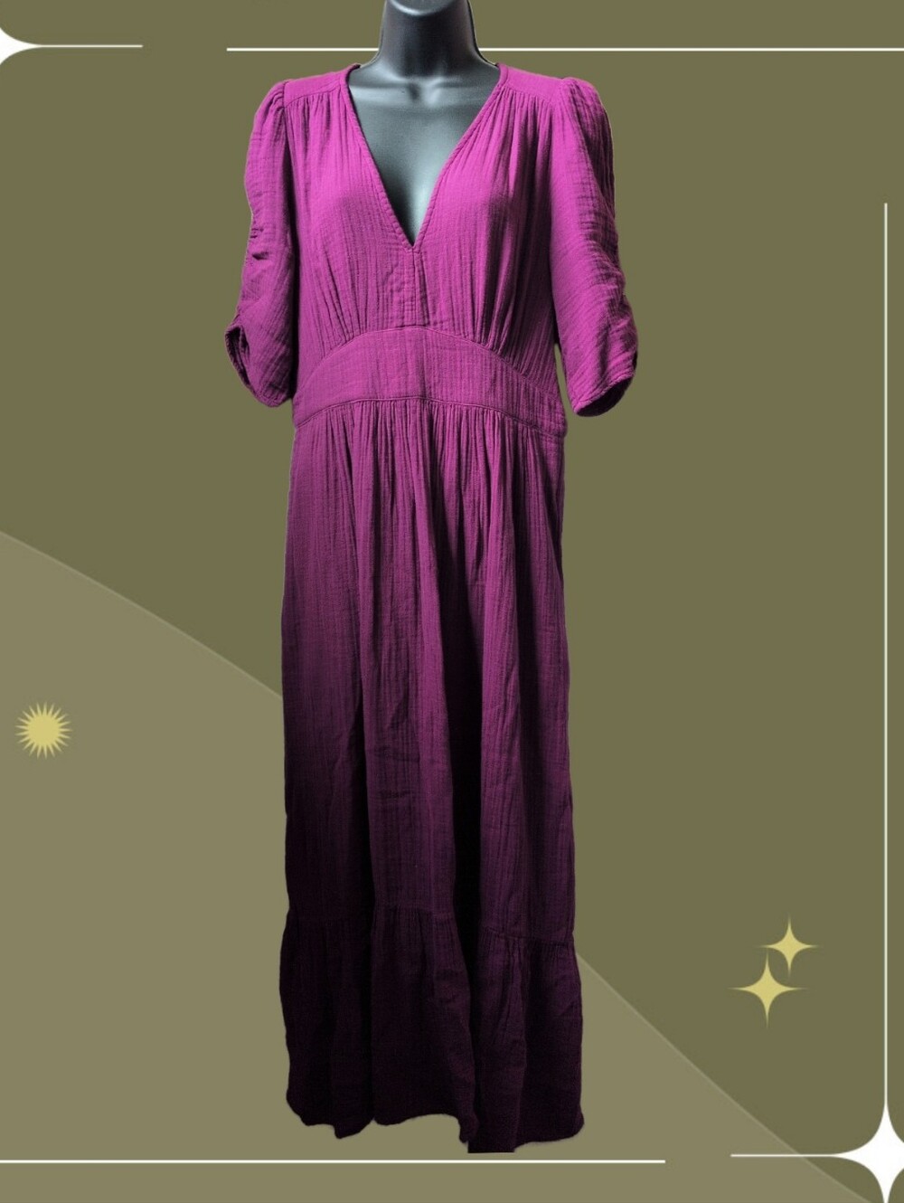 ✨Xirena Women's Brinley Cotton Gauze Dress size m